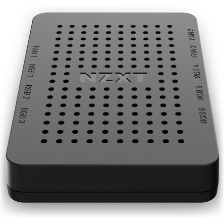 NZXT RGB & Fan Controller - Premium Blæser LED-controller 1-pack i Sort | Optimer Din PC med Stil og Performance